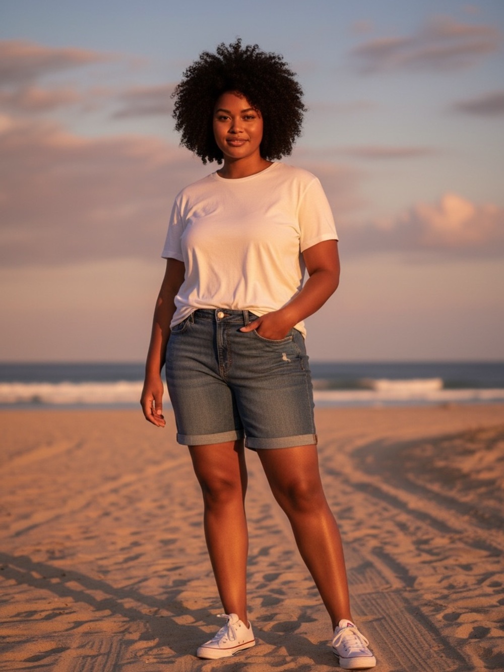 GAP Medium Blue Distressed Rolled-Hem Denim Shorts
